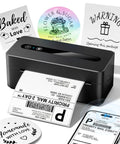 No Fuss Compact Wireless Thermal Label Printer For Quick Shipping And Packing 4X6 Sticker Generator With Bluetooth Pairing Plug And Play Mobile Printing, printing shipping labels and stickers.