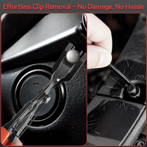 Clip removal with tools from 2080Piece Auto Retainer Clips Kit With Fastener Pliers And Trim Removal Tools In A Grab And Go All In One 3 Layer Organizer Box