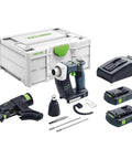 Jobsite Essential 18 Volt Cordless Drill Driver Engineered As A Bullet Proof Workhorse With Four Amp Hours And Two Speed Switches for drywall jobs.