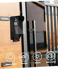 Weatherproof Rain Guard Cover For Outdoor Face Recognition Attendance Systems, Keypads And Doorbells installed on door