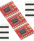 Three Pack Dual DC Motor Driver Module With 1.2A Continuous And 3.2A Peak Output Built In Thermal Shutdown And Low Voltage Detect