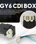 GY6 6 Pin AC CDI Box With Plug Connector Direct Replacement For 50cc 125cc 150cc Scooters Mopeds ATVs