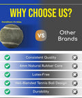 Comparison of Premium Small PreCut Tennis Ball Floor Protectors For Chair Desk And Table Legs 2.4 Inch Brown Glides vs other brands