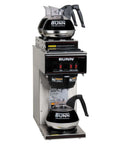 Pourover Commercial Coffee Brewer With One Lower And Two Upper Warmers Stainless Steel Build Portable No Fuss Setup Brews Up To 3.8 Gal Per Hour 60.5 Cups SplashGard Funnel Deliming Spring Included