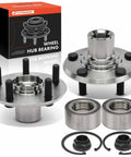 2 Pack Front Wheel Bearing And Wheel Hub Kit With Nut For Honda Odyssey 2005 To 2010 5 Lug Ready To Roll High Load