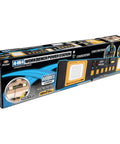 Heavy Duty Commercial Grade Power Station With Six Outlets And Two USB Ports Built In Cradle And Pivoting 1000 Lumen LED Lights Ideal For Garages, Workshops, And Job Sites in packaging