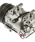 Heavy Lift Replacement AC Compressor With Clutch For Honda Fit 2013 EV close-up view showing aluminum housing and mounting details.
