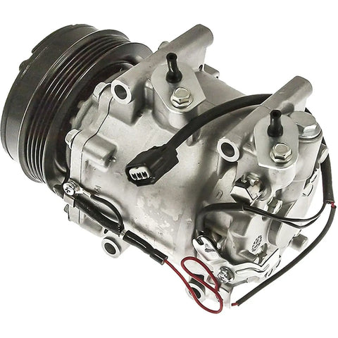 Heavy Lift Replacement AC Compressor With Clutch For Honda Fit 2013 EV close-up view showing aluminum housing and mounting details.