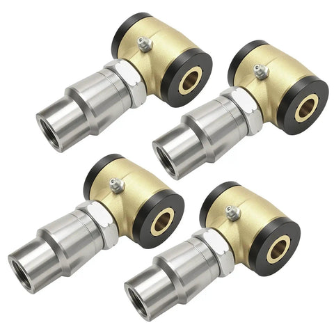 Beefed Up Three Quarter Inch Threaded Bushing Kit For Four Link Suspension With Adjustable Chromoly Polyurethane Bushings Includes Right And Left Hand Threaded Bushings And Hardware