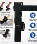 Monkey Foot Dumbbell Attachment for Glute Kickbacks and Leg Workouts with adjustable ankle strap in use, showing comfort and durability