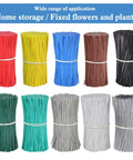 Top Shelf Flat Iron Wire Twist Ties For Garden Vine Support And Plant Securing Reusable Red Gardening Strips With Sturdy Metal Core Super Tough And No Fuss Around Shrubs Roses And Climbers in various colors.