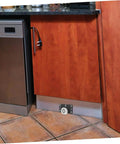 Installed heavy duty roller and track kit showing effortless sliding door upgrade with a heavy duty roller and track kit
