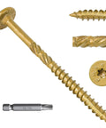 Heavy Duty Outdoor Deck Screws 4 And A Half Inch 50 Pack Star Drive Wood Screws For Timber Log And Landscaping Projects Tough As Nails Rust Resistant Tan Size 14 X 4 And A Half Inches