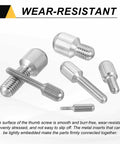 Solid M3 X 10mm Knurled Thumb Screws Pack Of Four Crafted From Tough 304 Stainless Steel Flat Head Quick Adjust Bolts with wear-resistant surfaces.
