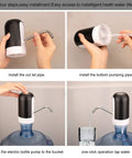 Step-by-step setup of 5 Gallon Rechargeable Water Dispenser With One Button Pump Hands Free Quiet Operation No Noise Portable Hydration Station