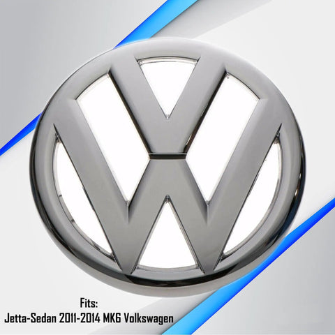 Volkswagen Front Grille Emblem for Jetta Sedan 2011 2014 MK6 Chrome OEM VW Badge Replacement close-up