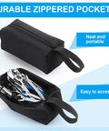 Motocross Tool Kit 32 Piece Set With Combination Wrenches Hex Bits Screwdrivers T Handle Driver Pliers in zippered compact case