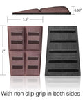 Adjustable Furniture Levelers 48 Piece No Slip Rubber Shims For Leveling Tables Chairs Toilets Cabinets And Appliances With Stackable Wobble Wedges And Wood Shims For Uneven Floors Sure Foot Stability, dimensions 1.5 x 2 x 0.3 inches