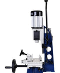 Side view of Pro Grade Benchtop X Y Mortiser with Sliding Axis Table and Half HP 1750 RPM Motor for precise mortises in wood