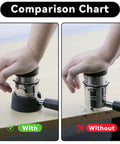 Comparison of Espresso Distribution Tool and Portafilter Holder for Ninja Espresso Machines with and without tamping station