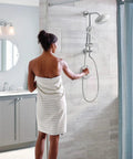 Shower Only System With Rain Showerhead In Chrome Finish Eva Trim Kit For Upgrading Your Bath Valve Not Included But Requires Posi Temp Valve