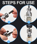 Steps for using Dual Function PVC Pipe Threader Kit For Internal And External Threading In One Half Inch Three Quarter Inch And One Inch Pipes
