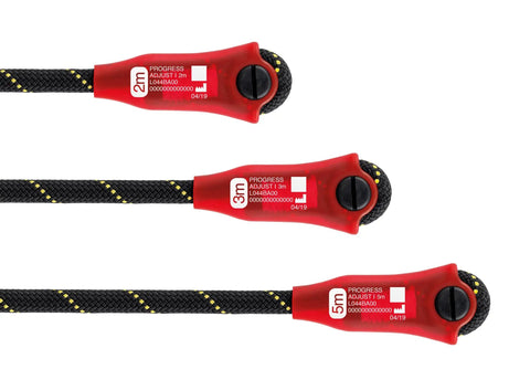 Progress Adjust-I 2M Positioning Lanyard For Work At Height, Adjustable Safety Lanyard Built For Pro Use, Top Notch Protection With CE EN 358 ANSI Z359.3 CSA Z259.11 GB 24453 Certification, Ideal For Industrial Rigging And Rope Access