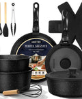 Detachable Handle Nonstick Pots And Pans Set For Induction Cooking 21 Piece RV Kitchen Cookware Dishwasher Safe And Oven Safe PFAS Free