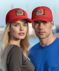 Denim Washed Vintage Adjustable Trucker Cap With Norwegian Flag Dragon Boat Theme Unisex Cowboy Style Hat Lightweight