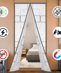 Insulated Door Curtain With Thermal Magnetic Self Sealing Eva Door Screen Keeps Drafts Out And Stops Cold Air From Escaping