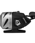 Side view of Sniper Economy Micro Spincast Reel With Clam Pack And Stainless Steel Cone, Lightning 6.2:1 Gear Ratio, 25 IPT