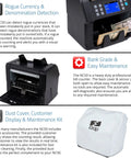 All In One Pro Grade Money Counter And Currency Detector That Handles Mixed And Single Denomination USD MXN CAD GBP EURO with accessories