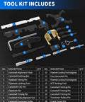 Camshaft Locking Tool Kit 18 PC Set For Ford EcoBoost Duratec And Mazda Engines Timing Belt Or Chain Removal Tools layout.