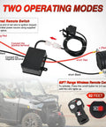 Beefy 3500 Lb ATV UTV Winch With 12V DC Motor Synthetic Rope Wireless Remote Wired Switch Fairlead And Mounting Plate Waterproof Portable Tow Winch For Jeeps Trucks Trailers And Off Road Adventures wiring kit with wireless remote and control box
