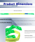 Product dimensions of Heavy Duty Beefy 2 Inch Wide 5 Foot Endless Nylon Rigging Sling 2 Pack Round Slings With 4400 Lb Capacity.