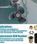 Brass Prop Hub Replacement Kit For Alpha One Style Outboard Propellers With Quicksilver Brass 835257Q1 835257K1 on propeller