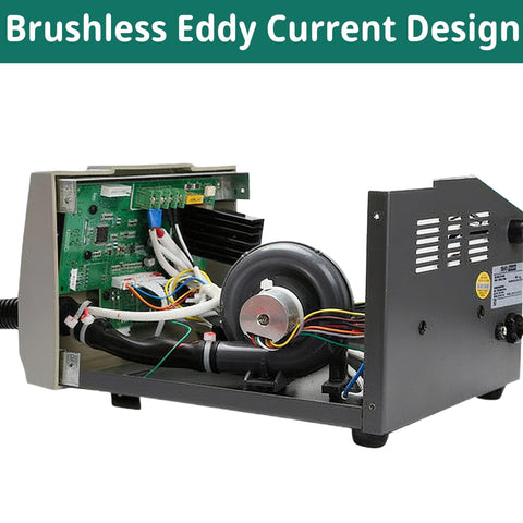 Interior view of Hot Air Rework Station 1000W With 7 Nozzles, showing the brushless eddy current design and internal components.
