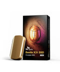 Beetle X31 1TB Portable SSD With DRAM Up To 1050MB Per Second USB 3.2 Gen2 External Drive For PC Mac Laptop And PS5 Champagne Gold