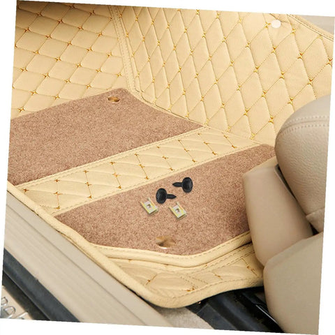 Premium U Nut And Screw Clip Kit With Black Zinc Hex Head Self Tapping Screws And Durable Metal U Clips on car floor mats