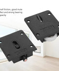 4 Pairs Furniture Roller Wheels For Closet Cabinets Wardrobes And Sliding Doors Smooth Quiet Pulleys And Rails For Cabinet Doors
