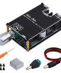 Bluetooth Enabled Mono Power Amplifier Module 100W For DIY Audio Projects With TPA3116D2 Chip, Drives Passive Speakers 20 To 100W 3 To 8 Ohm, DC7 To 24V, Ultra Low THD Under 0.3 Percent, Compact HiFi Amplifier Board, black PCB with knob and accessories