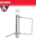 Trailer Jack Lynch Pin Kit 0.563 Inch Diameter Replacement Pin for Quick Secure Towing, steel with zinc finish