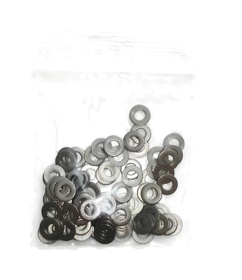 #4 stainless steel washers, 100-pack in a clear bag (Amazon BISS)