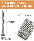 3600 Count Siding Nails 15-Degree Coil 1-1/2 Inch .092 Wire Ring Shank Full Round Head Hot-Dipped Galvanized