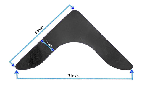 Non Slip Rug Grippers For Every Floor, V Shaped Corner Anti Curling Pads, Reusable Rubber Skid Pads, 7x5x1 inch dimensions