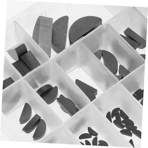 Pro Grade Woodruff Key Assortment Kit Crescent Shape Carbon Steel Keyways For Replacement And Storage in plastic case