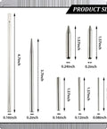 Size comparison of tools from the 12 Piece Metal Model Tool Set For DIY 3D Puzzles Includes Long Edge Bending Tools Tab Twisting Tool Cone Bend Aids Clipper And Four Metal Tweezers For Precise Assembly