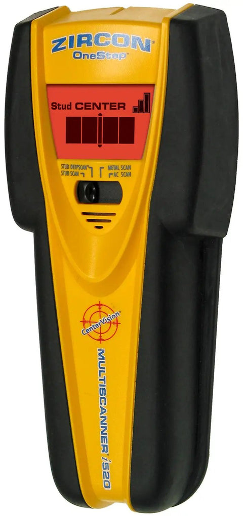 Slick All In One Stud Finder Pins Wood Metal And Live Ac Wires Fast With A Bright Lcd Screen And Pinpoint Focus for detailed scanning.