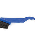 Blue GSC-1 Gear Cleaning Brush for bikes with curved-toothed end and tough nylon bristles