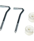 Tough As Nails Electric Fence Corner And End Post Insulators Featuring A Slick Gliding Poly Pulley With Secure Galvanized Lag Bolt For Every Hot Wire Setup 4 Pack White includes pulleys and lag bolts